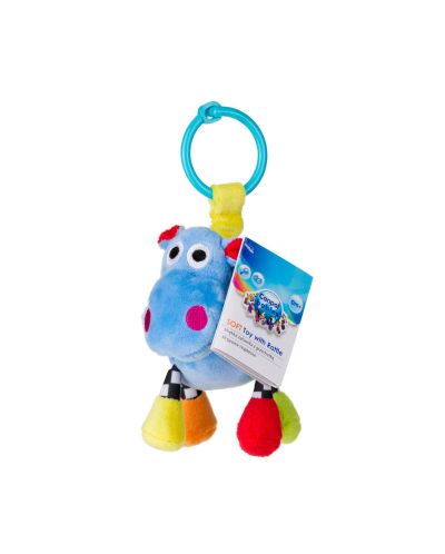 Jucărie cu zornăit moale Canpol - Crazy Animals, Hippo - 3