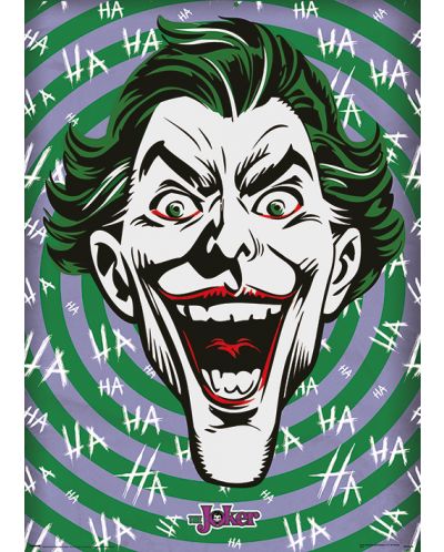Poster cu efect metalic Pyramid DC Comics: The Joker - Ha Ha Ha - 1