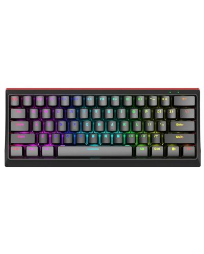 Tastatură mecanică Marvo - KG962G, Red, RGB, neagră - 1