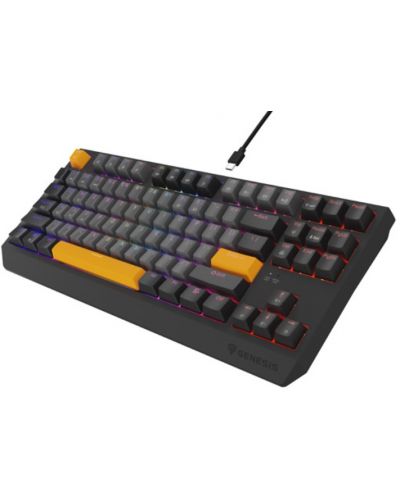 Tastatură mecanică Genesis - Thor 230 TKL, Outemu Red, RGB, Anchor Gray Negative - 4