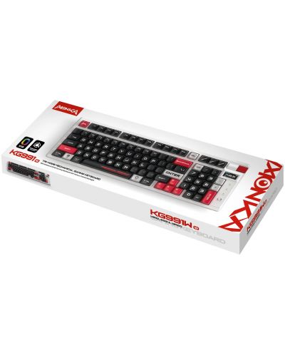 Tastatură mecanică Marvo - Monka Storm KG991W, безжична, RGB,  albă - 5