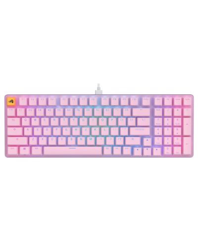 Tastatură mecanică Glorious - GMMK 2 Full-Size, Fox, RGB, roz - 1