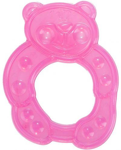 Dentitie moale pentru bebelusi Canpol - Ursuleț, roz - 1