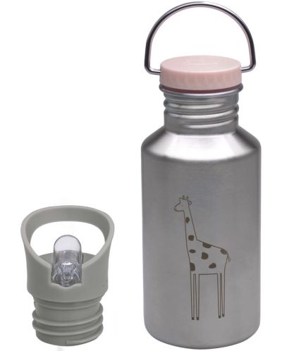 Sticlă metalică Lassig - Giraffe, 500 ml - 1