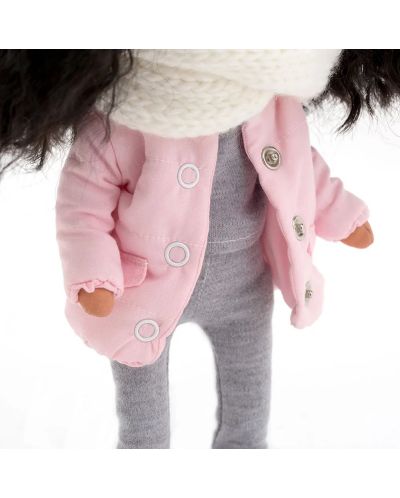 Păpușă moale Orange Toys Sweet Sisters - Tina cu sacou roz, 32 cm - 4
