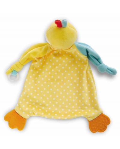 NICI Soft Cuddle Wipe cu perie - Duckling, 25 x 25 cm - 2