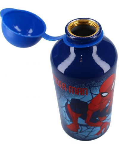 Sticla de aluminiu Vadobag Let's Eat - Spider-Man, 500 ml - 3