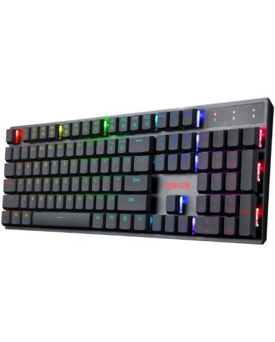Tastatura mecanica Redragon - Apas Pro, Blue Switch, RGB, neagra - 2
