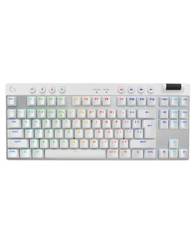 Logitech Tastatură mecanică - G Pro X TKL, fără fir, GX, alb - 1
