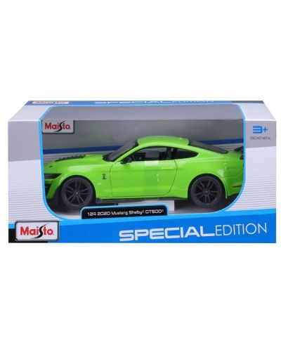 Mașinuță metalică Maisto Special Edition - Ford Mustang Shelby GT500 2020, verde, 1:24 - 3
