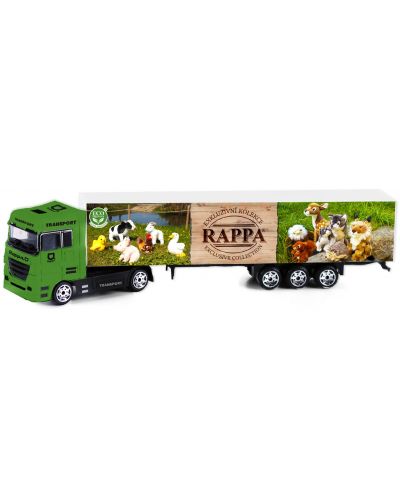 Camion metalic Rappa - Jucării de pluș, 20 cm - 1