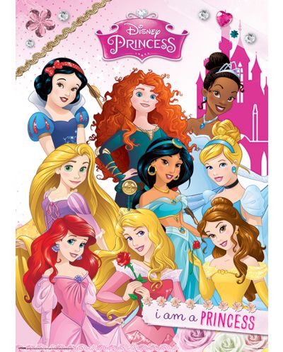Poster cu efect metalic Pyramid Disney: Princess - I Am a Princess - 1