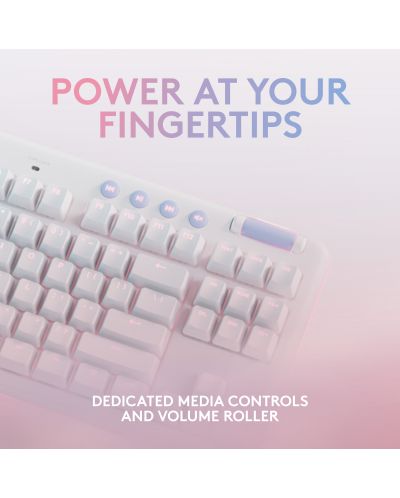 Tastatură mecanică Logitech - G713, Tactile RGB, US, Off White - 7