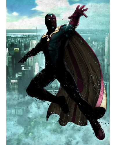 Poster metalic Displate - Marvel: Vision - 1