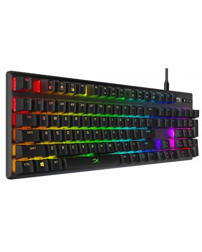 Tastatură mecanică HyperX - Alloy Origins, HyperX Aqua, RGB, negru - 2