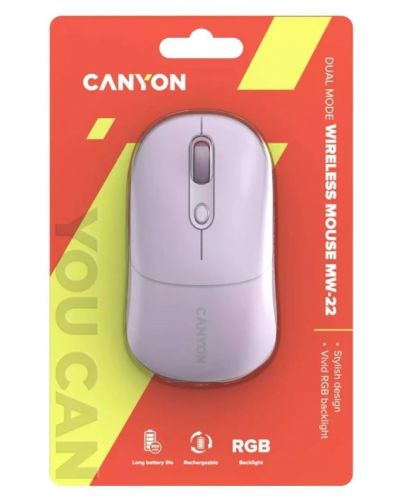 Mouse Canyon - MW-22, optic, wireless, Pearl Rose - 6