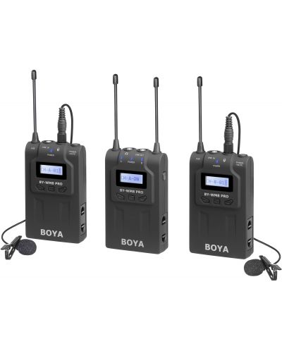 Microfoane Boya - BY-WM8 Pro-K2, wireless, gri - 1