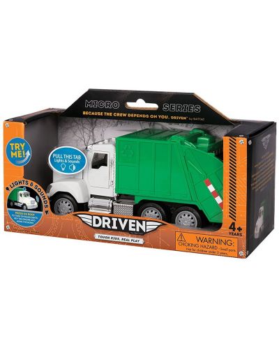 Jucarie pentru copii Battat Driven - Mini camion de reciclare, cu sunet si lumini - 2