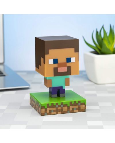 Mini lampa Paladone Minecraft - Steve Icon - 3