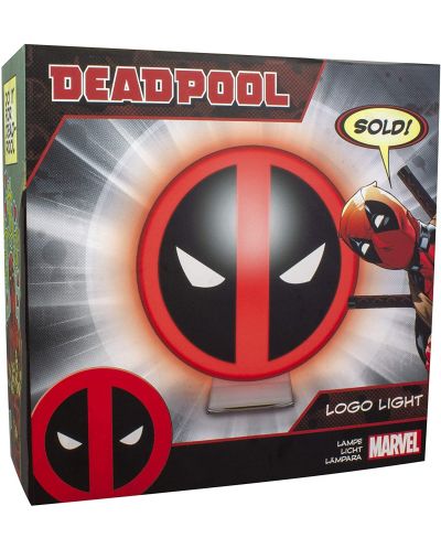 Mini lampa Paladone Deadpool - Logo, 10 cm - 3