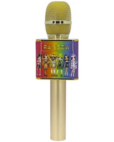 Microfon OTL Technologies - Rainbow High Karaoke, auriu - 1