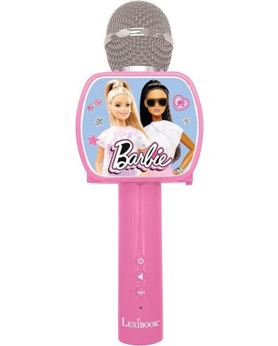 Microfon Lexibook - Barbie MIC240BB, wireless, roz - 1