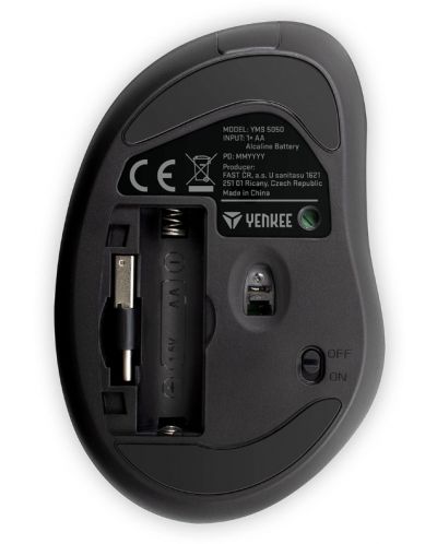Mouse Yenkee - YMS 5050, optic, fără fir, gri - 3