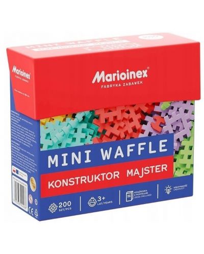Mini constructor de vafe Marioinex  -  Micul maestru, 200 de părți - 3