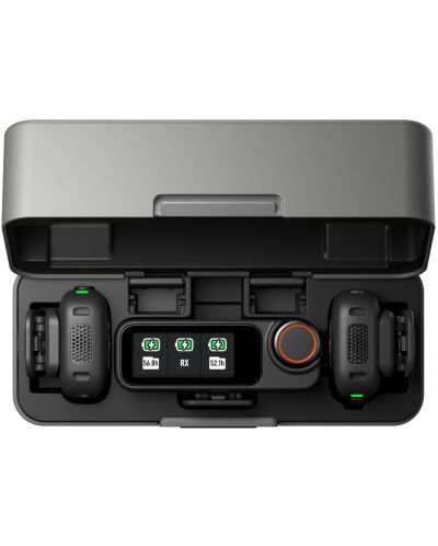 Microfon DJI - Mic 3, 2 TX + 1 RX + Charging Case, negru | Ozone.ro