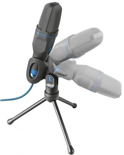 Microfon Trust - Mico, PC, negru/albastru - 2