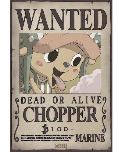 Mini poster GB eye Animation: One Piece - Chopper Wanted Poster (Series 2) - 1
