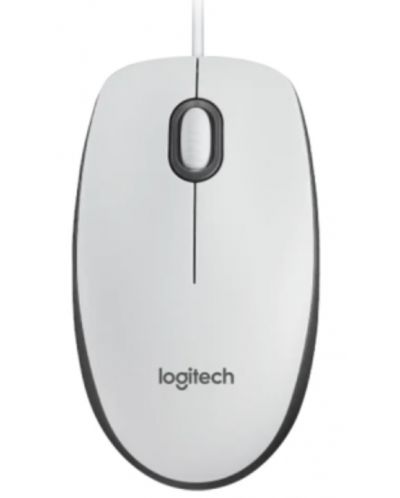 Mouse Logitech - M100, optic, alb - 1