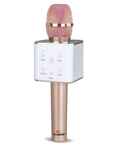 Microfon Elekom - EK-Q7, roz - 1