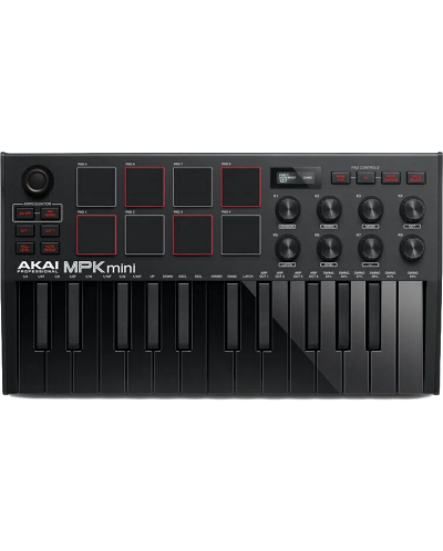 MIDI Controler Akai Professional - MPK Mini 3, negru - 1