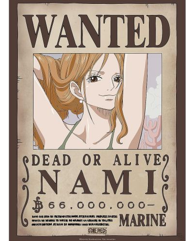 Mini poster GB eye Animation: One Piece - Nami Wanted Poster - 1