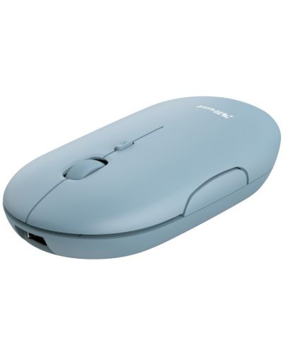 Mouse Trust - Puck, wireless, albastru - 2