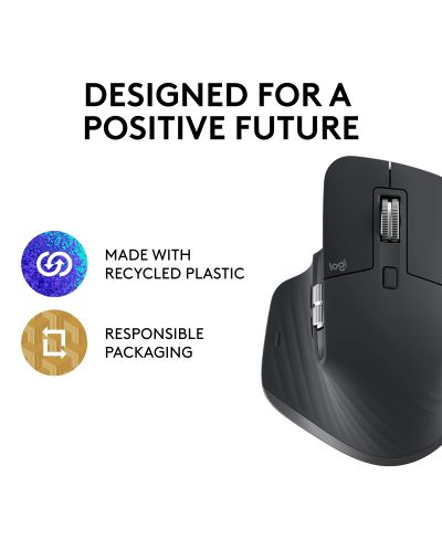 Mouse Logitech - MX Master 3S, optic, wireless, Grafit | Ozone.ro