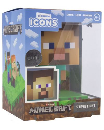 Mini lampa Paladone Minecraft - Steve Icon - 4