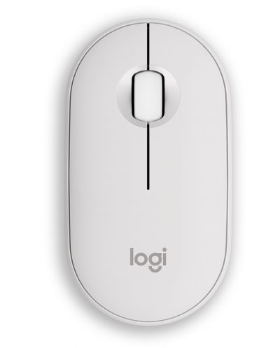 Mouse Logitech - Pebble Mouse 2 M350s, optic, fără fir, alb - 1