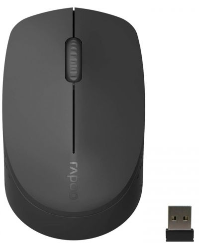 Mouse RAPOO - M100 Silențios, optic, fără fir, negru - 1