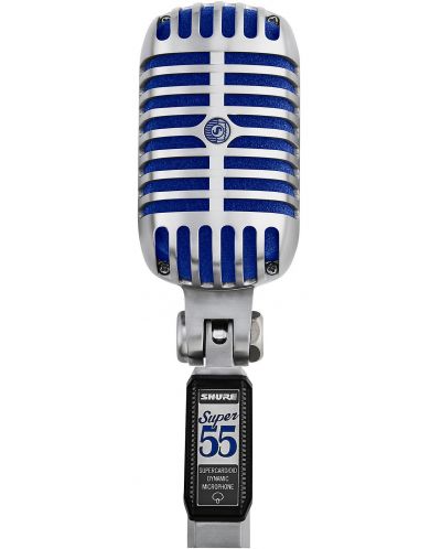 Microfon Shure - Super 55 Deluxe, argintiu/albastru - 2