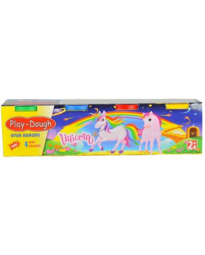 Mini model in 4 culori Heroes Play Dough - Unicorn - 1