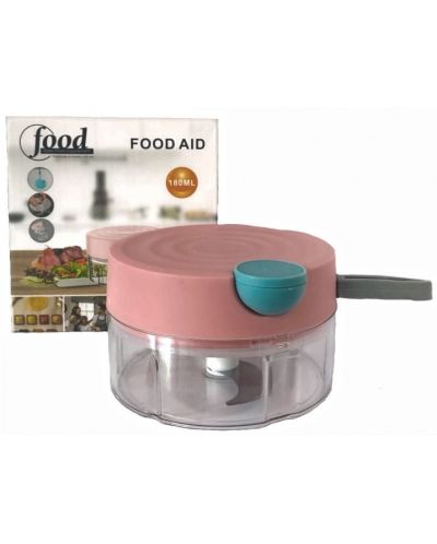 Morello Mini tocător de legume - Ajutor alimentar, portabil, 180 ml, roz - 1