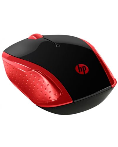 Mouse HP - 200 Emprs, optic, wireless, rosu/negru - 2