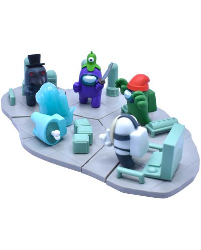 Mini figurină Just Toys Games: Among Us - Buildable Scene, sortiment - 10
