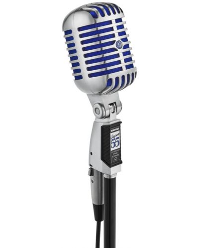 Microfon Shure - Super 55 Deluxe, argintiu/albastru - 7