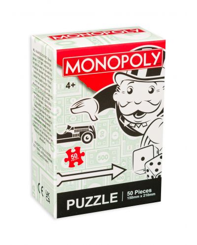 Mini puzzle de 50 de piese - monopoly - 1