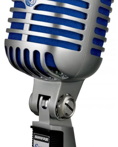 Microfon Shure - Super 55 Deluxe, argintiu/albastru - 4