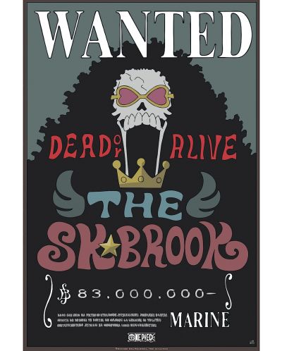 Mini poster GB eye Animation: One Piece - Brook Wanted Poster (Series 2) - 1