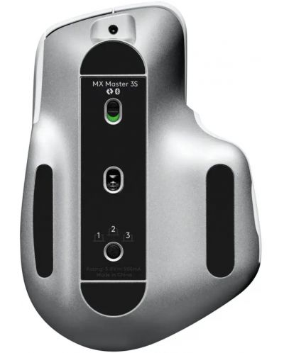 Mouse Logitech - MX Master 3S, optic, wireless, Gri Pale - 7